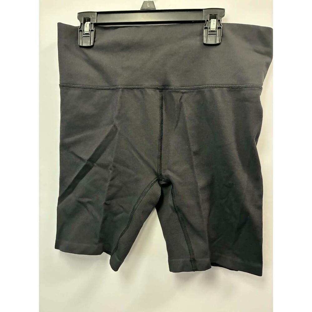 DSG Women's High Rise Bike Shorts Large Navy Seamless 7" Inseam Athletic NWT